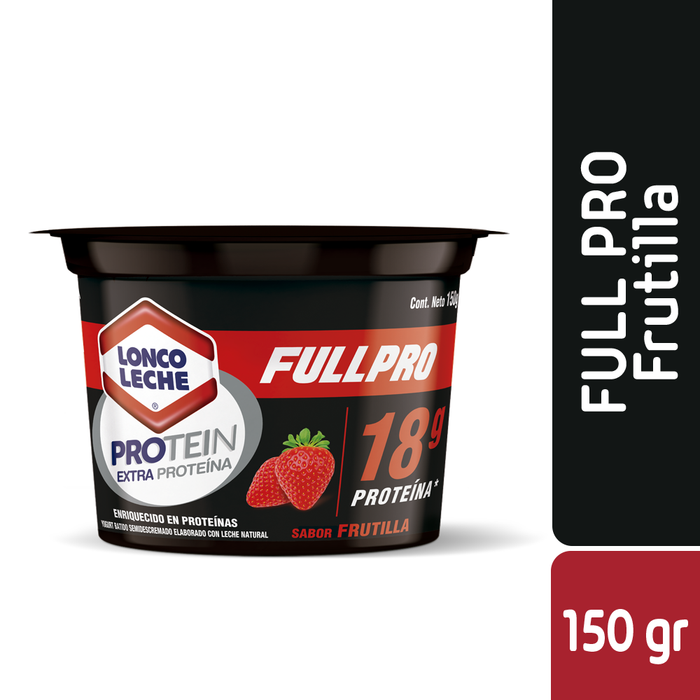 Yogur Full Pro 18g Protein Frutilla Loncoleche 150g
