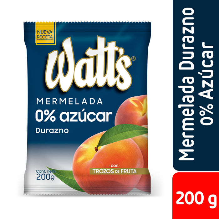 Mermelada de Durazno 0% Azúcar Watt's 200g