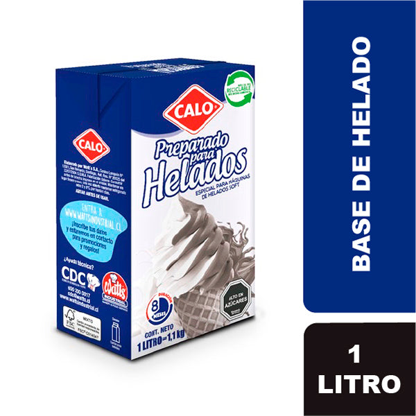 Preparado para Helados de Chocolate Calo 12x1L