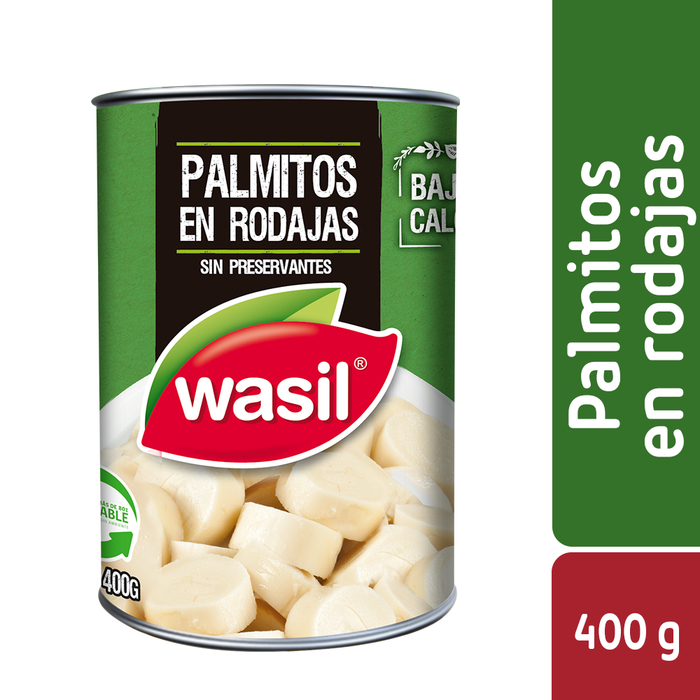 Palmitos en Rodajas Wasil 400g