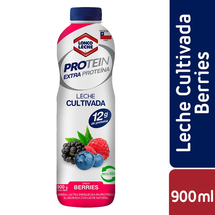 Leche Cultivada Protein Berries Loncoleche 900ml