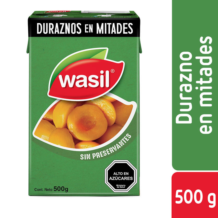 Duraznos en Mitades Wasil 500g