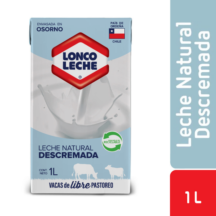 Leche Descremada Loncoleche 1L