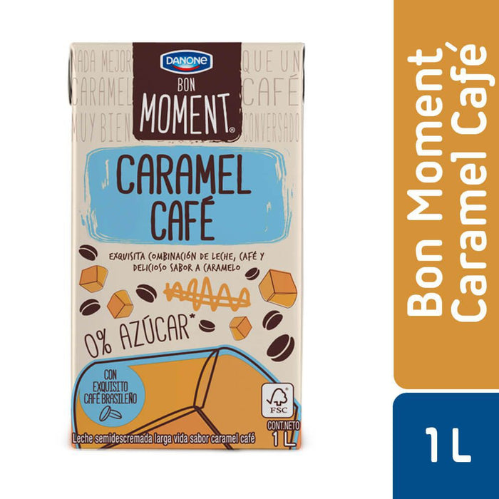 Leche Bon Moment Caramel Cafe Danone 1L