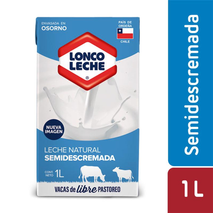 Leche Semidescremada Loncoleche 1L