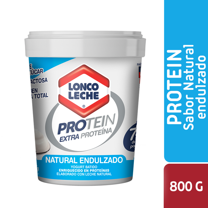 Yogur Protein Natural Endulzado en Balde Loncoleche 800g
