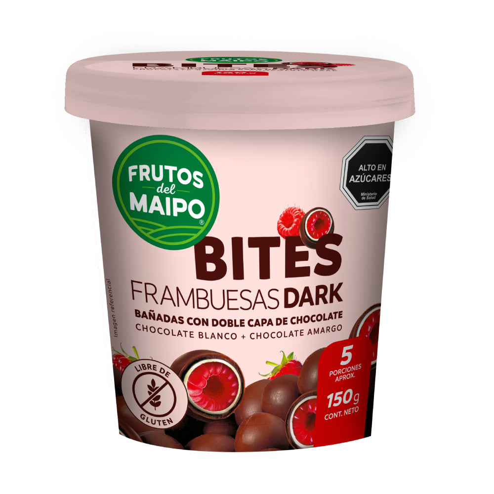 Bites Frambuesas Dark Frutos del Maipo 150g