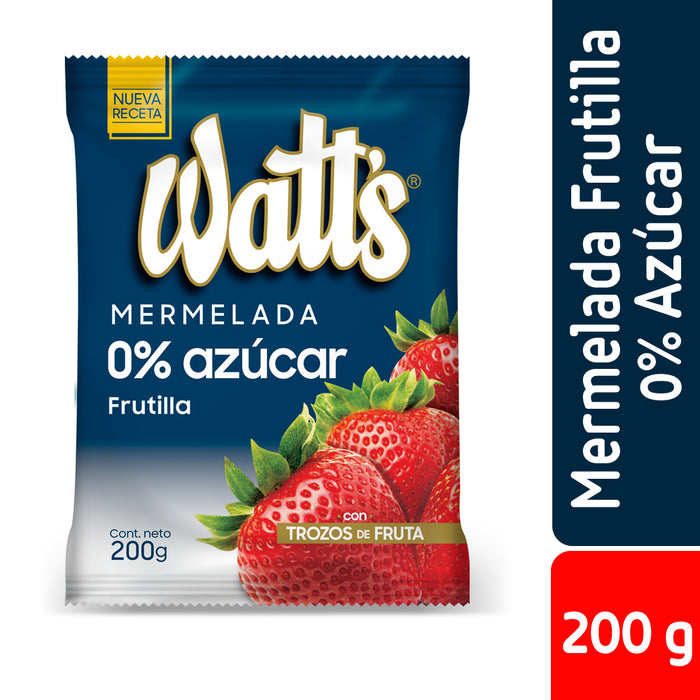 Mermelada de Frutilla 0% Azúcar Watt's 200g