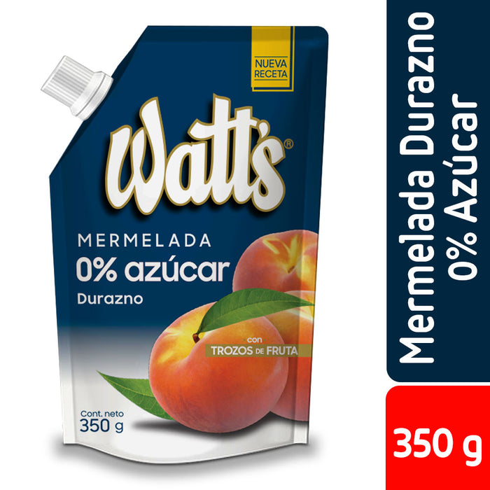 Mermelada de Durazno 0% Azúcar Watt's 350g