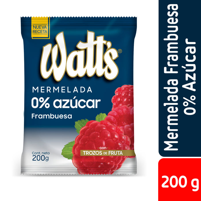 Mermelada de Frambuesa 0% Azúcar Watt's 200g