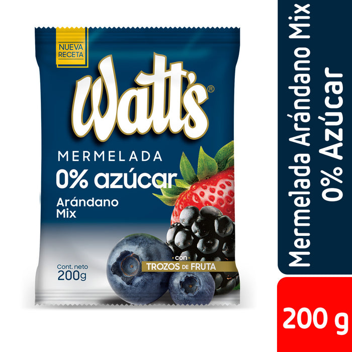 Mermelada de Arándano Mix 0% Azúcar Watt's 200g