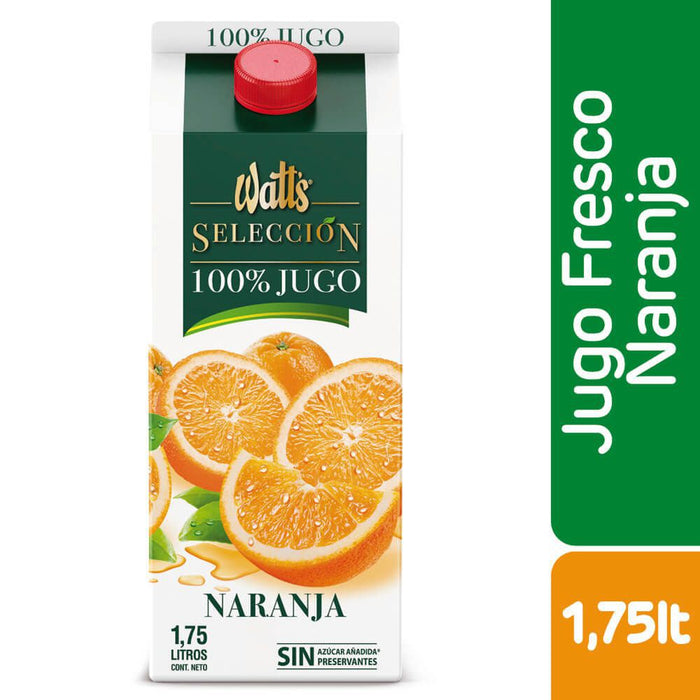 Jugo Fresco de Naranja Watt's 1,75L