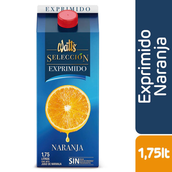 Jugo Exprimido de Naranja Watt's 1,75L