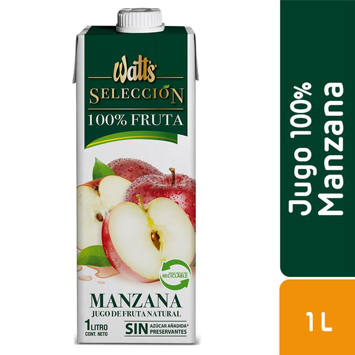 Jugo 100% Fruta Watt's Manzana 1L