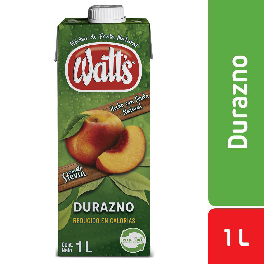 Néctar Watt's Durazno 1L