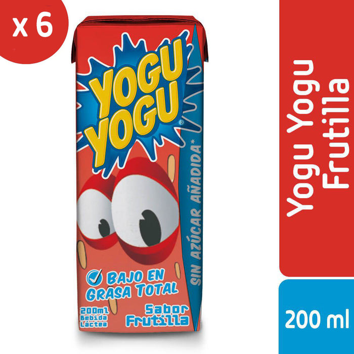 Yogu Yogu Frutilla 6x200ml