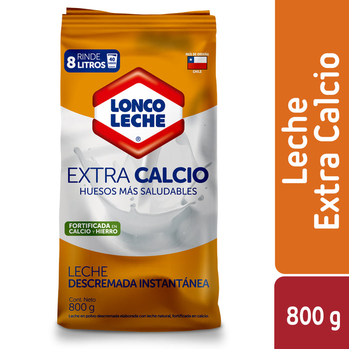 Leche en Polvo Extra Calcio Loncoleche 800g