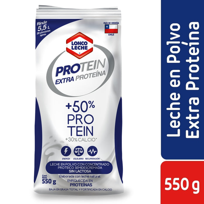 Leche en Polvo Extra Proteína Loncoleche 550g