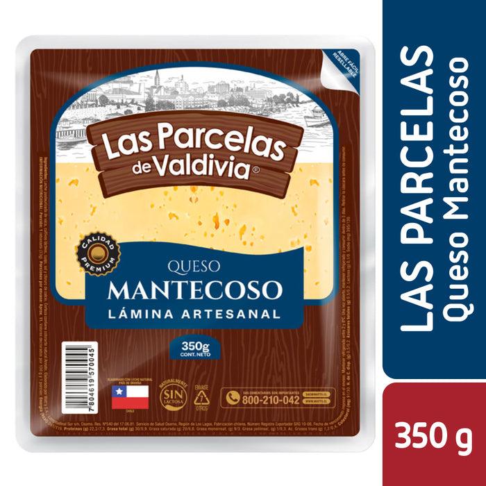 Queso Mantecoso Laminado Las Parcelas de Valdivia 350g