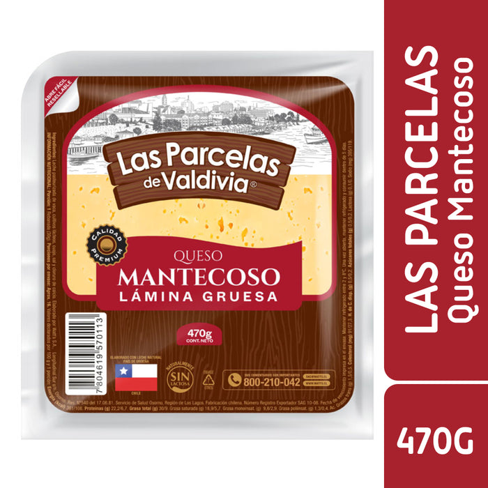 Queso Mantecoso Laminado Las Parcelas de Valdivia 470g