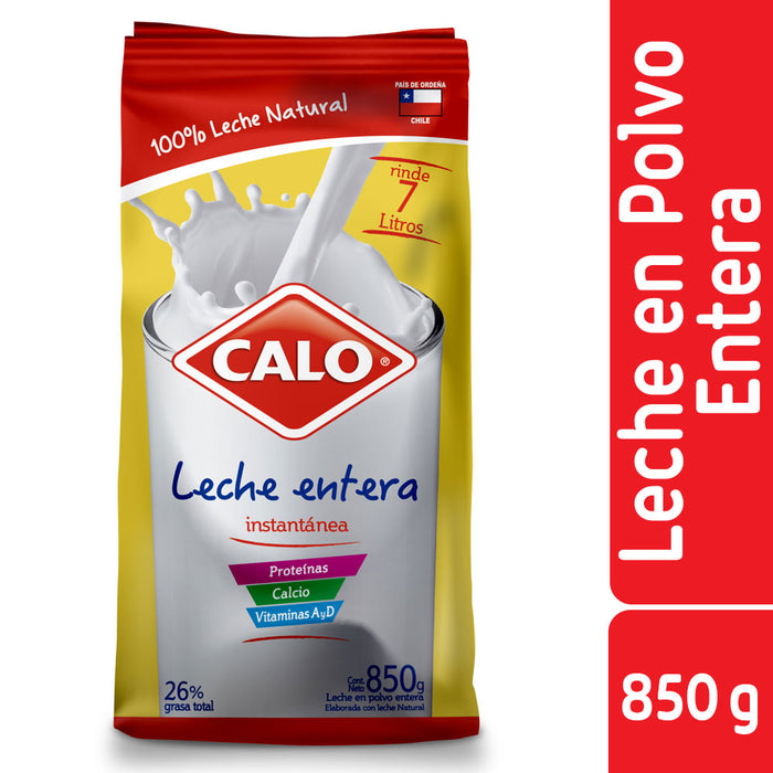 Leche en Polvo Entera Calo 850g