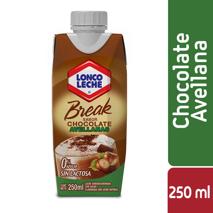 Leche Break Chocolate Avellana Loncoleche 250ml