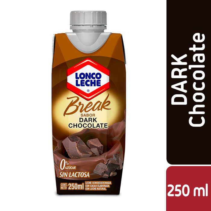 Leche Break Dark Chocolate Loncoleche 250ml