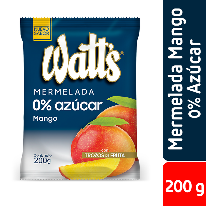 Mermelada de Mango 0% Azúcar Watt's 200g