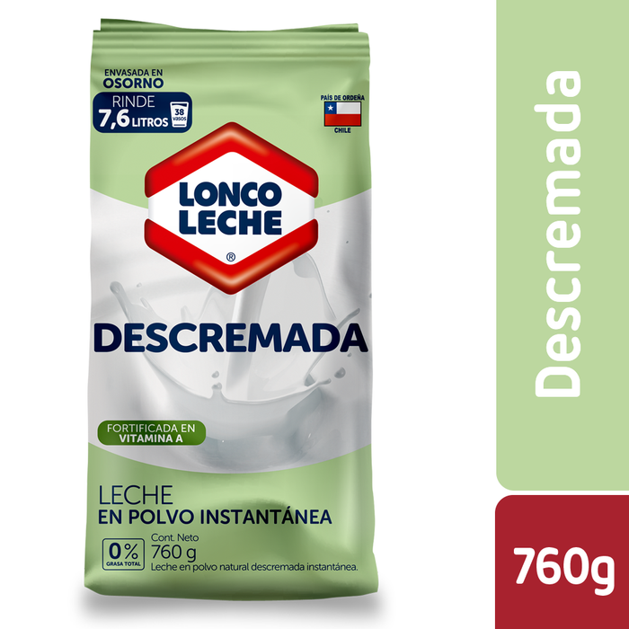 Leche en Polvo Descremada Loncoleche 760g