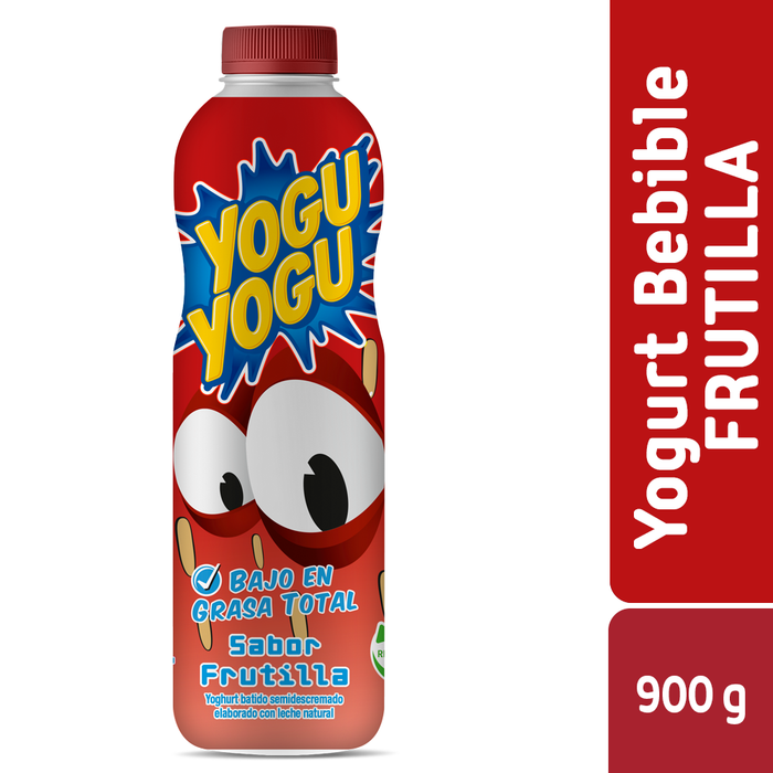 Yogur Yogu Yogu Frutilla en Botella 900g