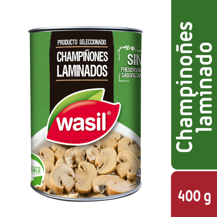 Champiñones Laminados Wasil 400g