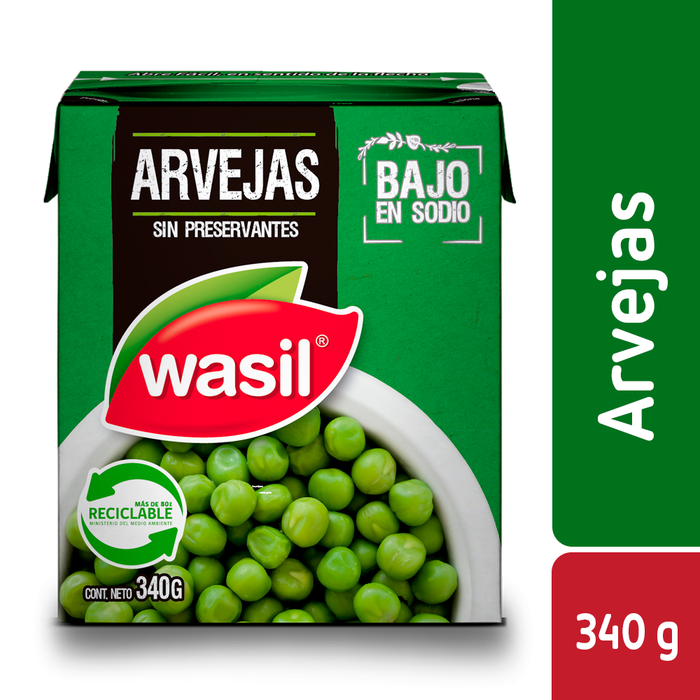 Arvejas Wasil 340g