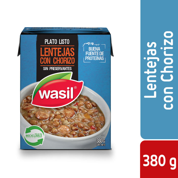 Lentejas con Chorizo Wasil 380g