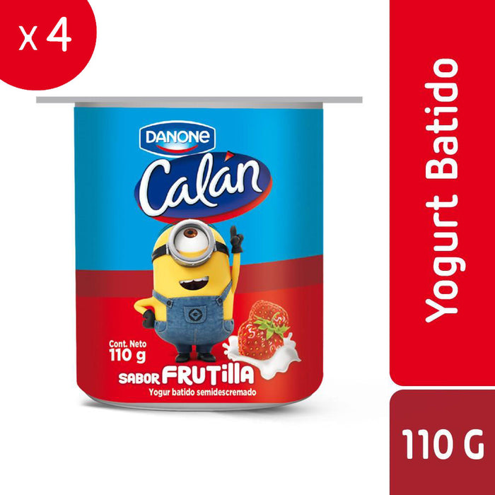 Yogur Frutilla Calán 4x110g