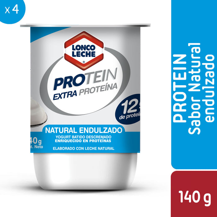 Yogur Protein Natural Endulzado Loncoleche 4x140g