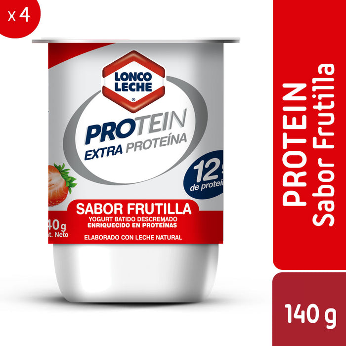 Yogur Protein Frutilla Loncoleche 4x140g