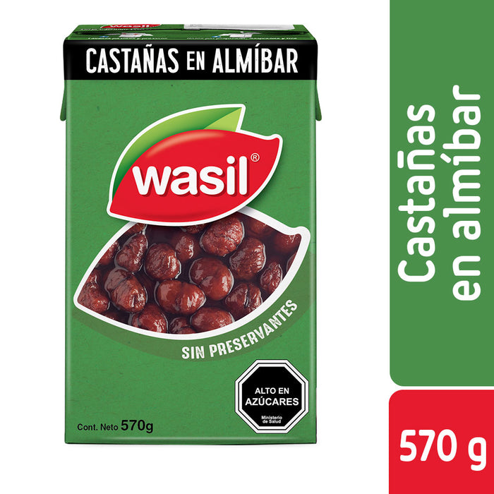 Castañas en Almibar Wasil 570g