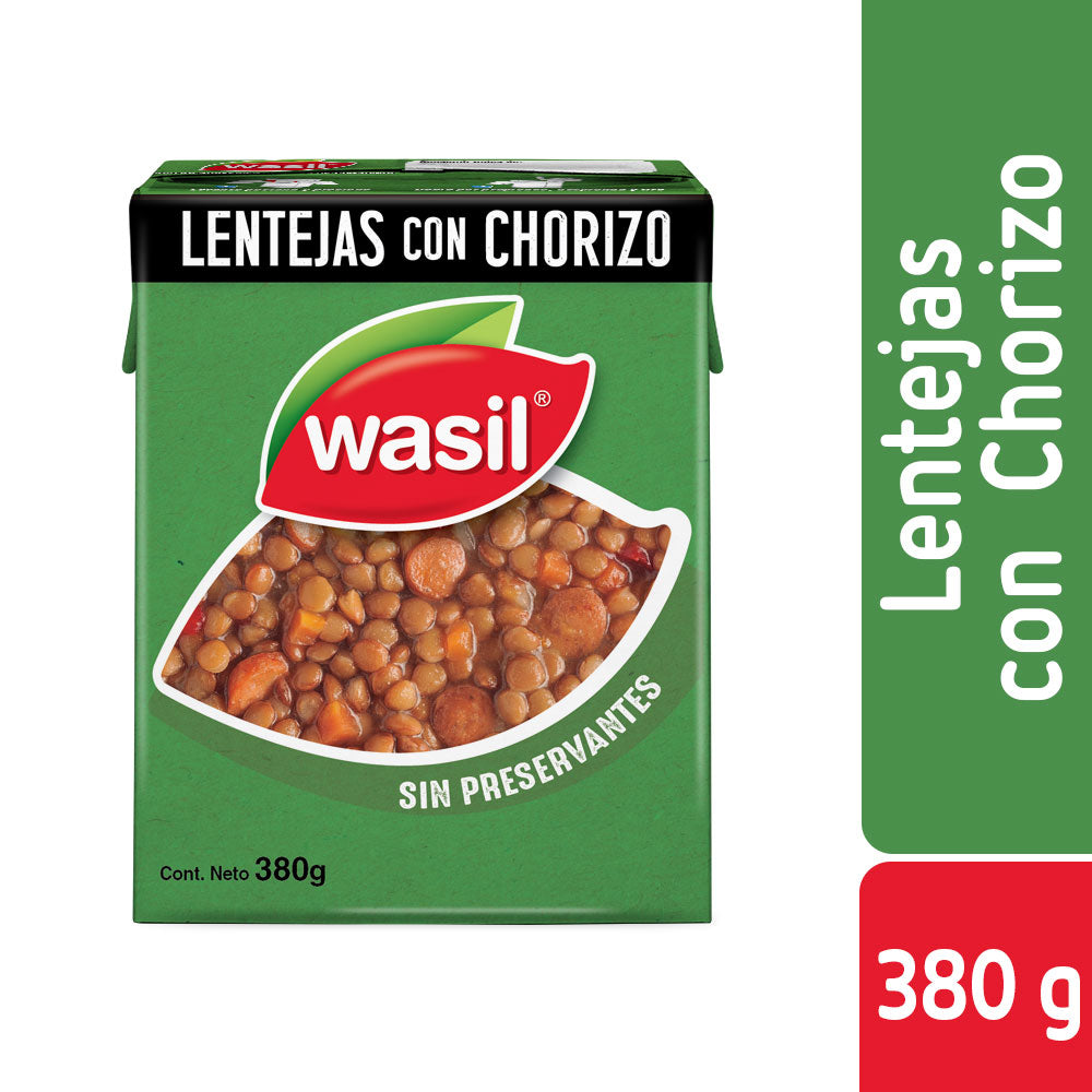 Lentejas con Chorizo Wasil 380g