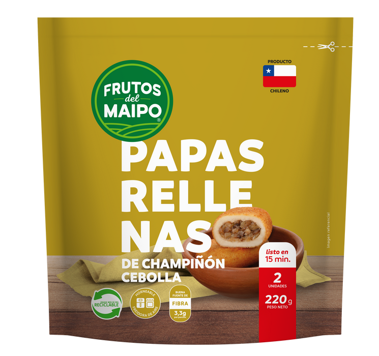 Papas Rellenas de Champiñón Cebolla Frutos del Maipo 220g