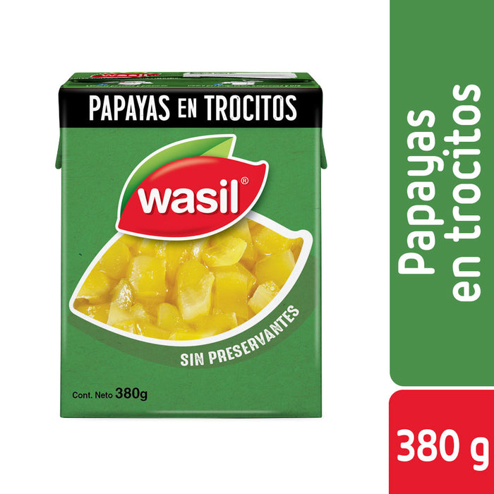 Papayas en Trocitos Wasil 380g
