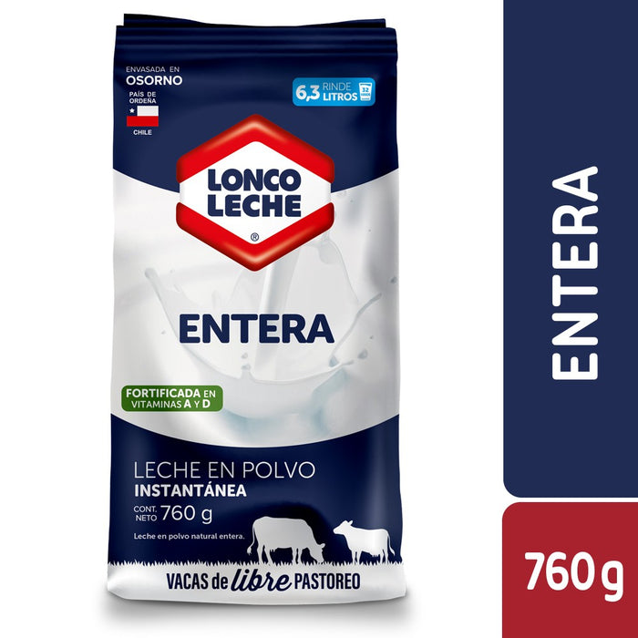Leche en Polvo Entera Loncoleche 760g