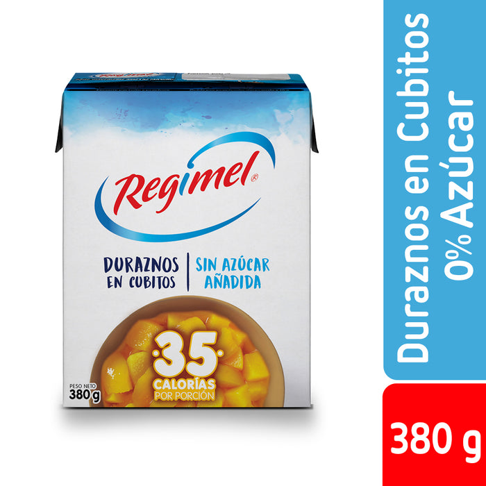 Duraznos en Cubitos Sin Azúcar Regimel 380g